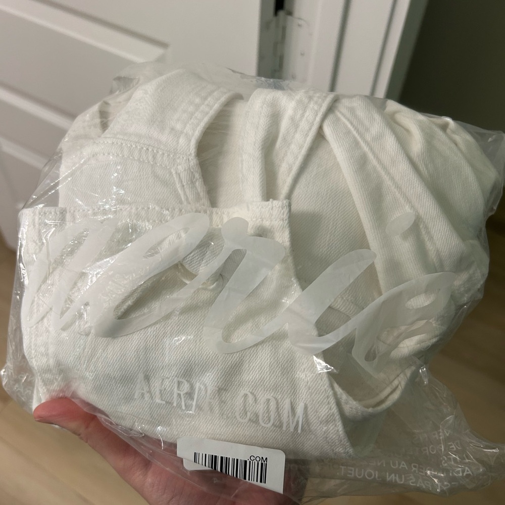 Aerie NEW White Shortalls - Picture 10 of 12